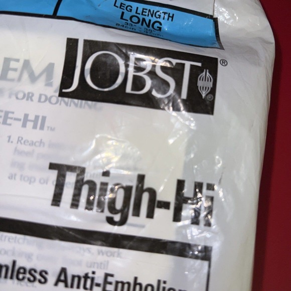 Jobst AntiEm Thigh-Hi Elastic Stockings Large Long 33-38 leg length 111460 New - Picture 3 of 7
